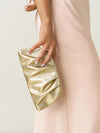 Dressy Vegan Leather Clutch Purse for Women Formal, Soft Pleated PU Evening Clutch for Weddings, Proms, Cocktail-Gemma