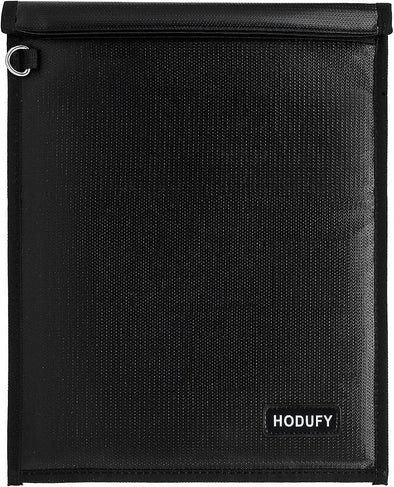 Faraday Bag for Tablets (15 X 10 Inches), Faraday Cage, Cell Phone Signal Jammer, Fireproof & Water Resistant Bag, Anti-Theft Pouch, Anti-Hacking Case Blocker (Black)