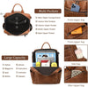 Leather Backpack Purse for Women Designer Ladies Shoulder Bag Fashion Faux Work Travel Handbags