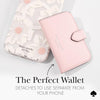 Morgan Magnetic Phone Wallet/Card Holder - Compatible with Magsafe Phones and Cases - Chalk Pink