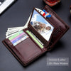 Large Capacity Genuine Leather Bifold Wallet/Credit Card Holder for Men with 15 Card Slots QB-027