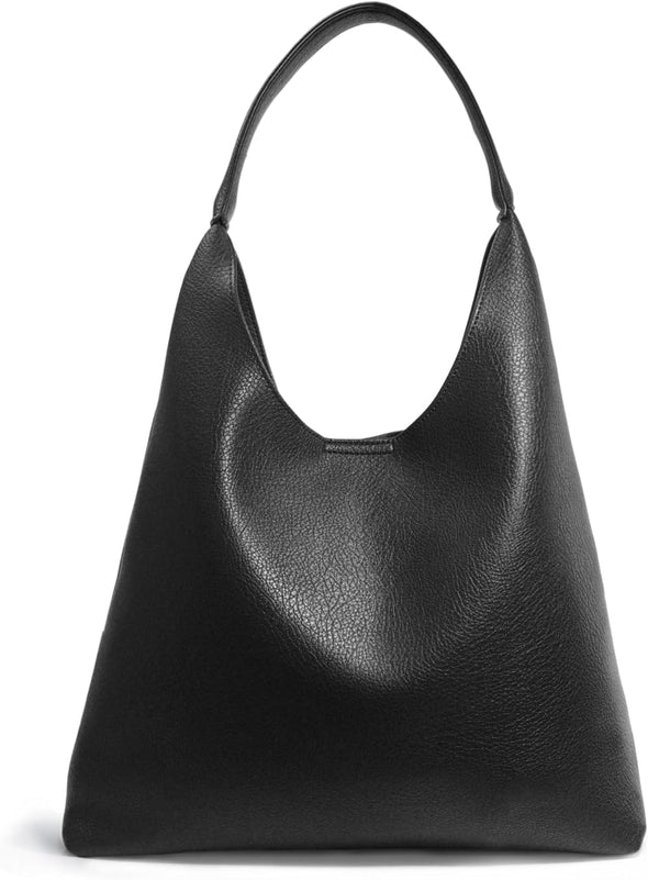 Hobo Bags for Women Soft Vegan Leather Shoulder Handbag Slouchy Tote Purses