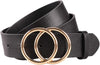 Women'S Leather Belt Fashion Soft Faux Leather Waist Belts for Jeans Dress