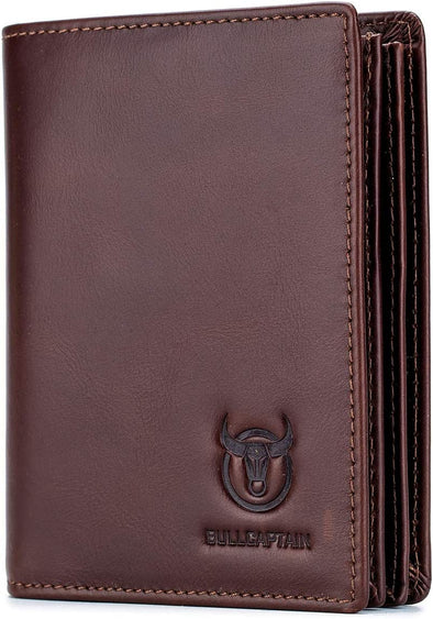 Large Capacity Genuine Leather Bifold Wallet/Credit Card Holder for Men with 15 Card Slots QB-027