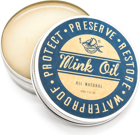 Mink Oil for Leather Boots, Leather Conditioner Cleaner Waterproof Soften and Restore