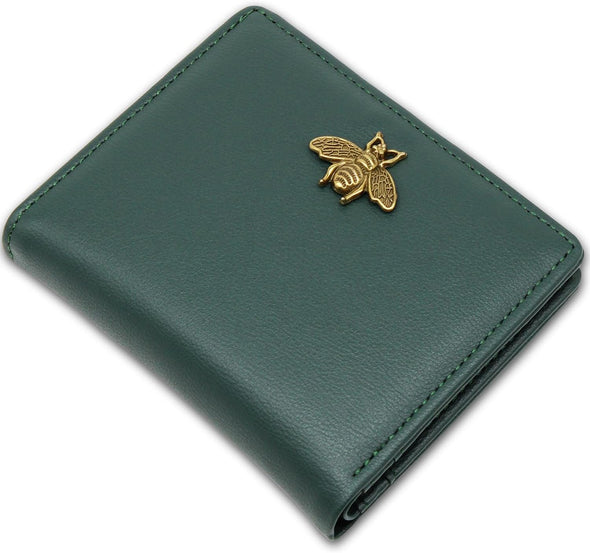 Small Women Wallet RFID Blocking Bifold Pocket Wallet Slim Compact Ladies Purse Mini Wallets for Women (Dark Green)