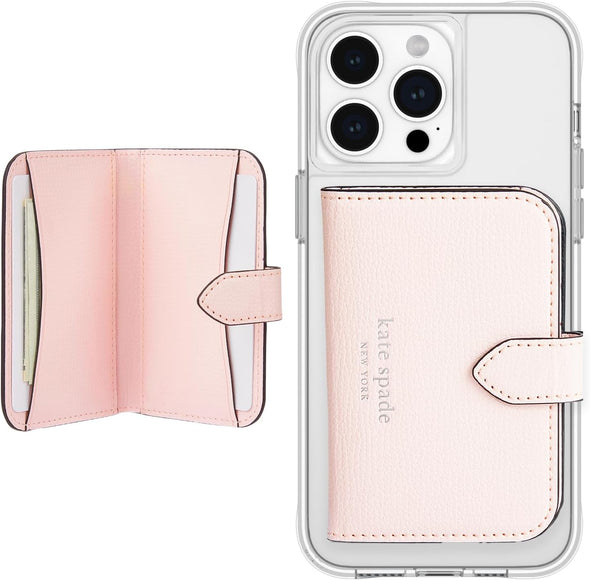 Morgan Magnetic Phone Wallet/Card Holder - Compatible with Magsafe Phones and Cases - Chalk Pink