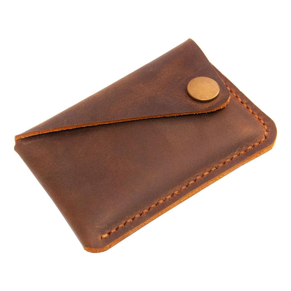 Leather Card Holder, Credit Card Wallet, Front Pocket Wallet, Slim Wallet, Cardholder Wallet, Credit Card Holder, Minimalist Wallet, Fathers Day Gift (Brown)