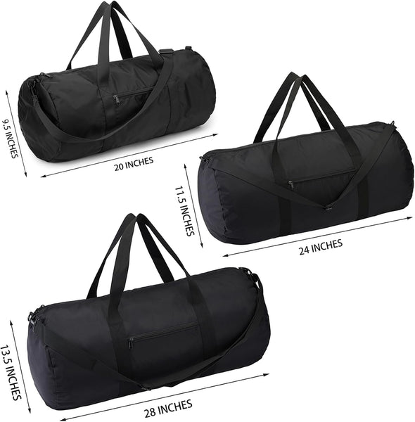 Duffel Bag 20-24-28 Inches Foldable Gym Bag for Men Women Duffle Bag Lightweight with Inner Pocket for Travel Sports