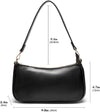 Shoulder Bag for Women Retro Vegan Leather Classic Clutch Tote Handbags Purses with Zipper Closure