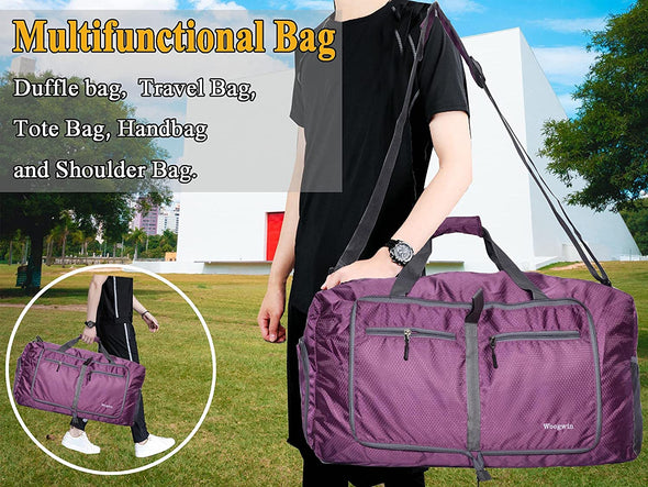 Travel Duffel Bag Large Foldable Waterproof Overnight Bag for Beach Swim Bags Pool Sports Gym