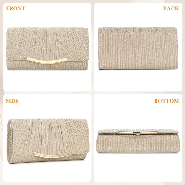 Evening Bag Clutch Purses for Women Lady Girl Handbags Crossbody Bag Wedding Bag for Prom Party Wedding Engagement