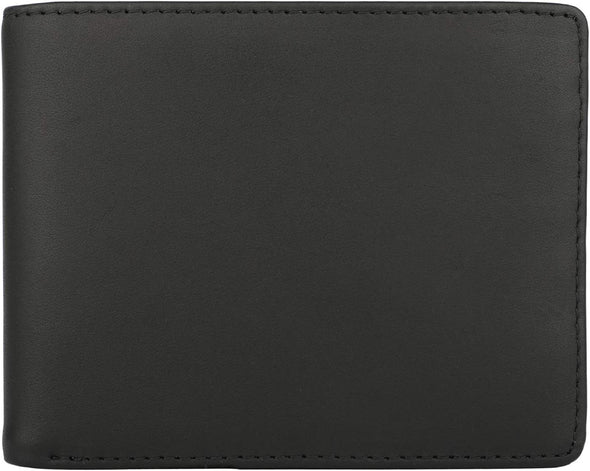 Wallet for Men-Genuine Leather RFID Blocking Bifold Stylish Wallet with 2 ID Window