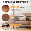 Leather Recoloring Balm, Dark Brown Leather Repair Kit for Furniture, Leather Dye, Leather Color Restorer for Couches, Leather Couch Paint | Repair, Restore Faded & Scratched Leather