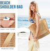 Beach Bags for Women, Foldable Mesh Tote Bag with Mini Pocke, Womens Shoulder Bag for Travel Beach Essentials Swimming Pool