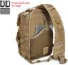 Tactical Sling Bag Backpack Military Rover Shoulder Sling Pack EDC Molle Assault Range Bag Crossbody Chest Pack (Coyote)