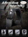 Nylon Canvas Breathable Military Tactical Men Waist Belt with Plastic Buckle