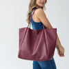 Oversize Pu Leather Tote Women Weekender Bag Shopper Handbag Travel Purse