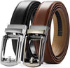 Click Belt for Men 2 Pack - Mens Dress Belt 1 1/4" in Packing Box - Design Belt Meet Almost Any Occasion and Outfit