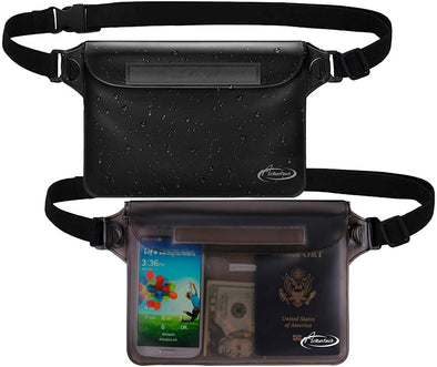 Waterproof Fanny Pack,Waterproof Pouch for Phone Passport Wallet Purse with Waist Strap,Floating Waterproof Bags for Travel Beach Swimming Kayaking Boating Pool Accessories