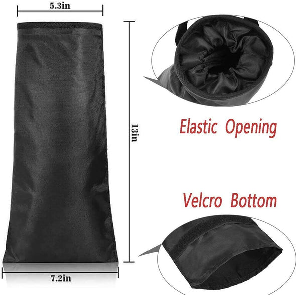 Universal Car Garbage Bag Back Seat Headrest Litter Trash Garbage Can (Black)