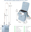 Small Crossbody Bags for Women Trendy,Leather Triple Compartment Cell Phone Crossbody Wallet Purses with Card Slots