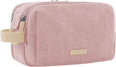 Toiletry Bag for Women, Cosmetic Makeup Bag Organizer, Travel Bag for Toiletries, Dopp Kit Water-Resistant Shaving Bag for Accessories, Pink-Medium