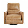 CHITA Power Recliner Swivel Chair, FSC Certified Faux Leather Reclining Sofa with Lumbar