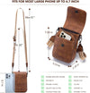 Small Crossbody Bags for Women Trendy,Leather Triple Compartment Cell Phone Crossbody Wallet Purses with Card Slots