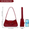 Shoulder Bags for Women Red Purse Burgundy Purse Coquette Bow Purse Trendy Red Shoulder Bag Leather Hobo Handbag