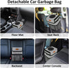 Car Trash Can Bin for Back Seat Leak Proof, Cute Trash Bag Hanging, for SUV Truck Van, Automotive Vehicle Garbage Cans Front Seat Grey