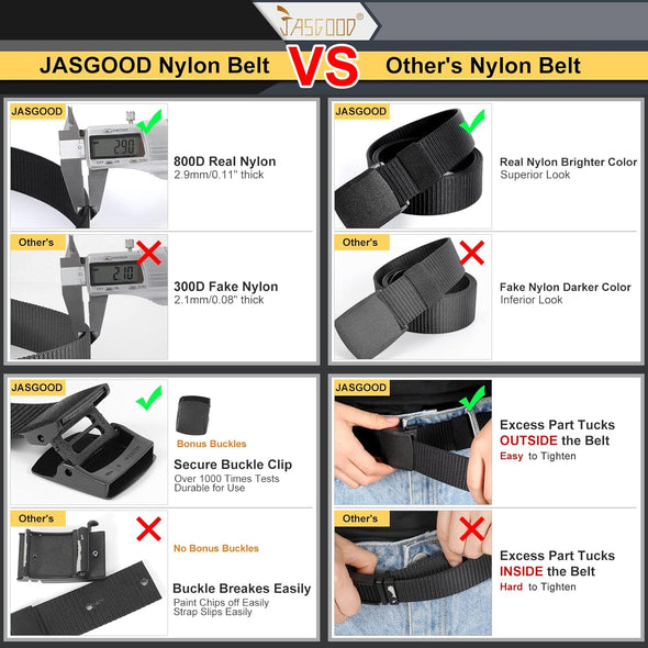 Nylon Canvas Breathable Military Tactical Men Waist Belt with Plastic Buckle