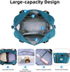 Travel Duffel Bag, Weekender Overnight Carry on Bag Women Men, Foldable Waterproof Gym Luggage with Metal Buckle Strap