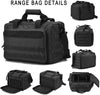 Tactical Gun Range Bag Deluxe Pistol Shooting Range Duffle Bags