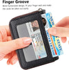 Credit Card Wallet, Zipper Card Cases Holder for Men Women, RFID Blocking, Keychain Wallet, Compact Size