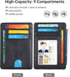 Slim Wallet for Men, Minimalist Front Pocket RFID Blocking Leather Wallet Credit Card Holder for Men & Women