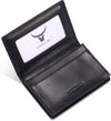 Leather Business Card Case Holder for Men & Women, Italian Calfskin