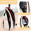 Tennis Bag, Tennis Sling Backpack Crossbody Water Resistant for Men Women, Compatible for Pickleball Tennis Badminton Rackets