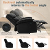 hzlagm Manual Small Faux Leather Recliner Chair,  Single Lazyboy Recliner Sofa