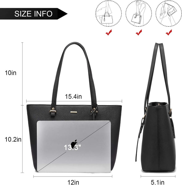 Purse for Women Fashion Tote Bag Shoulder Handbags Top Handle Satchel Bags with External Pocket