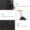 Travel Cable Organizer Pouch Electronic Accessories Carry Case Portable Waterproof Double Layers All-In-One Storage Bag for Cord, Charger, Phone, Earphone Black