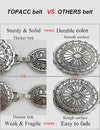 Western Metal Concho Belt for Women Cowgirl Chain Belts for Dresses Jeans Country Concert Outfit