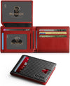 Wallet for Men Slim Rfid Leather 2 ID Window with Gift Box