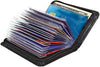 36 Slots Credit Card Holder Wallet Zip Leather Card Case RFID Blocking