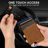 RFID Blocking Slim Money Clip Aluminum Wallet Automatic Pop-Up Card Case