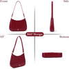 Shoulder Bags for Women Red Purse Burgundy Purse Retro Fall Purse Crossbody Bag Maroon Purse Leather Hobo Handbag