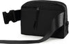 Unisex Mini Belt Bag with Adjustable Strap Small Fanny Pack for Workout Running Traveling Hiking, Black