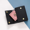 Small Womens Wallet Leather Bifold Card Holder RFID Blocking with Zipper Coin Pocket