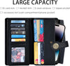 Wallets Women RFID Large Capacity Luxury Waxed Leather Clutch Wallet Multi Card Organizer