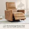 CHITA Power Recliner Swivel Chair, FSC Certified Faux Leather Reclining Sofa with Lumbar